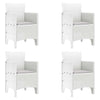 Valkoinen puutarhan tuoli Adafin 53x49x85cm (4 pcs pp)