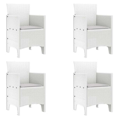 Valkoinen puutarhan tuoli Adafin 53x49x85cm (4 pcs pp)