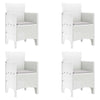 Valkoinen puutarhan tuoli Adafin 53x49x85cm (4 pcs pp)