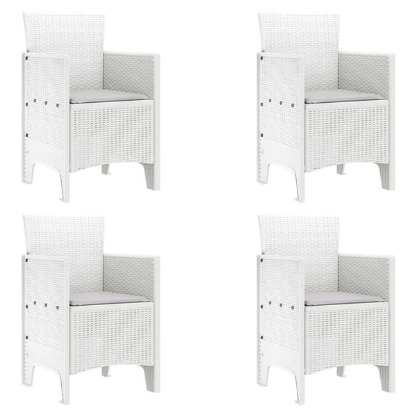 Valkoinen puutarhan tuoli Adafin 53x49x85cm (4 pcs pp)