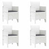 Valkoinen puutarhan tuoli Untaru 53x49x85cm (4 pcs pp)
