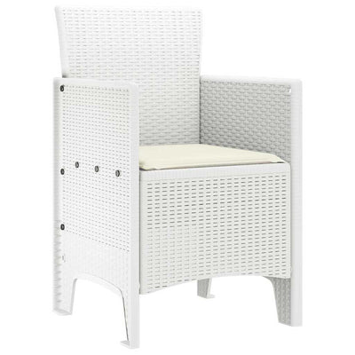 Valkoinen puutarhan tuoli Silian 53x49x85cm (4 pcs pp)