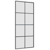 Liukuovi asennustarvikkeilla musta 90x205 cm ESG lasi