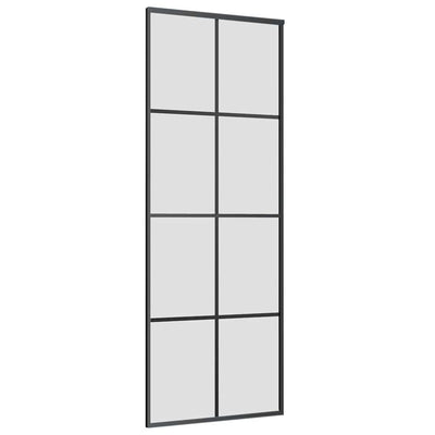 Musta liukuovi asennustarvikkeilla Nima 76x205cm (esg lasi)