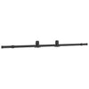 Liukuovi rautaosilla musta 102,5x205 cm ESG-lasi