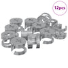 Cam-lukkomutterit 12 kpl Hopea 15 x 11,5 mm Metalli