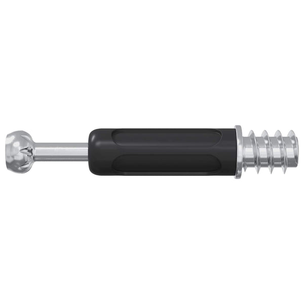 Kameralukitusruuvi 2 kpl Hopea ja Musta M6 x 40 mm Metalli