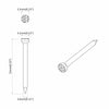 Nauloja puulle 12 kpl Hopea Ø 3 x 15 mm Metalli