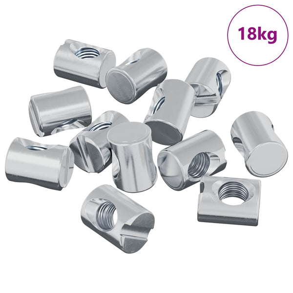 Barrel-pultit 3462 kpl Hopea M6 x 13 mm Metalli