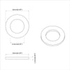 Mutterit 12 kpl Hopea 10 x 10 x 1,2 mm Rauta