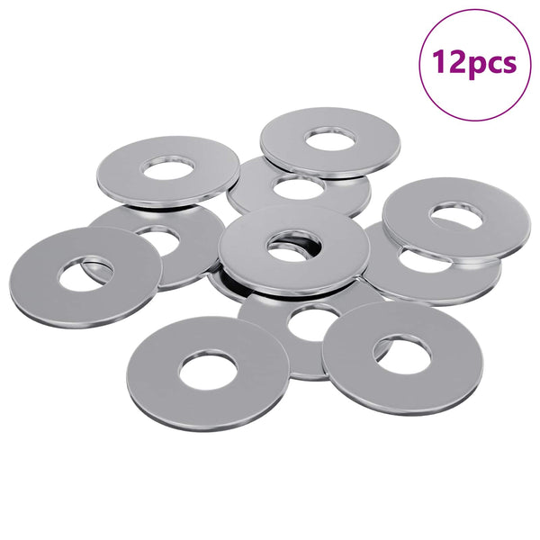 Mutterit 12 kpl Hopea 18 x 18 x 1,2 mm Rauta
