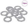 Mutterit 12 kpl Hopea 10 x 10 x 0,8 mm Rauta