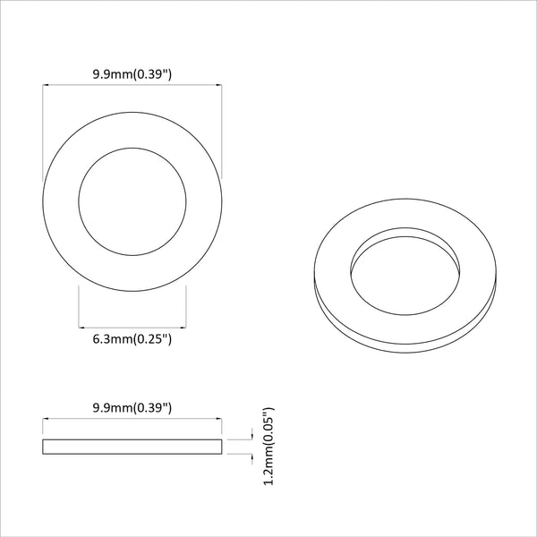 Mutterit 12 kpl Hopea 10 x 10 x 0,8 mm Rauta