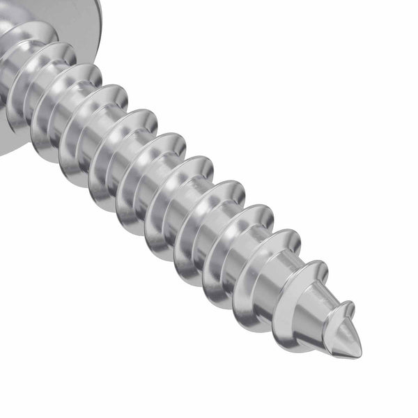 Puuruuvit 2 kpl Hopea M4 x 20 mm Teräs