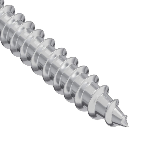 Puuruuvit 2 kpl Hopea M4 x 28 mm Teräs