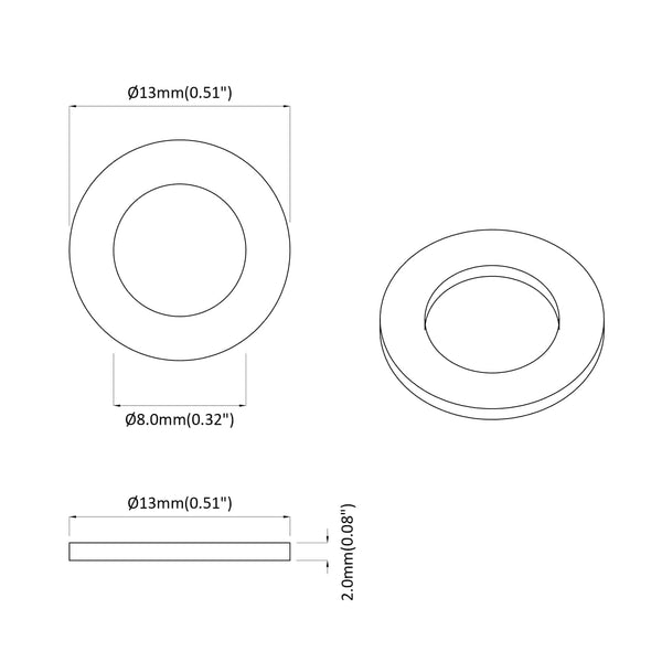 Jousipesa 2 kpl valkoinen 13 x 1 mm Rauta