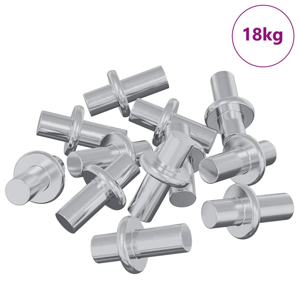 Hyllyn Nautinta 4500 kpl Hopea 8,6 x 8,6 x 14,6 mm Teräs