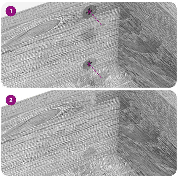 Itsekiinnittyvä ruuvikansi 2 kpl Harmaa Sonoma Ø 20 x 0,5 mm