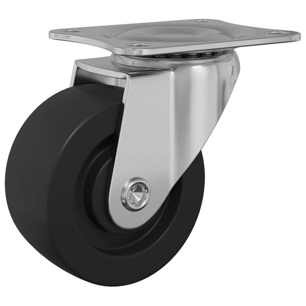 Kääntöpyörä 2 kpl Hopea 60 x 60 x 50 mm Rautaa ja nailonia