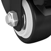 Pyörät 12 kpl Musta M6 x 37 mm Rautaa ja nailonia