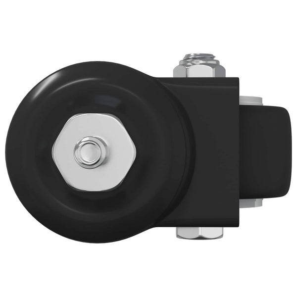 Kääntöpyörä 2 kpl Musta 40,4 x 40,4 x 19,7 mm