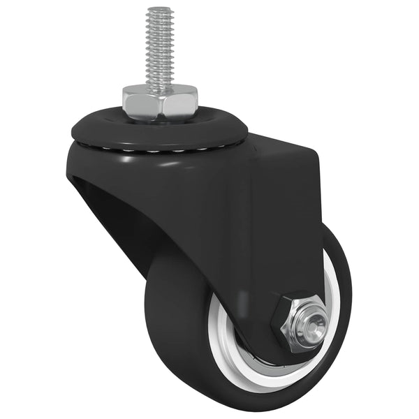 Kääntöpyörä 12 kpl Musta 40,4 x 40,4 x 19,7 mm