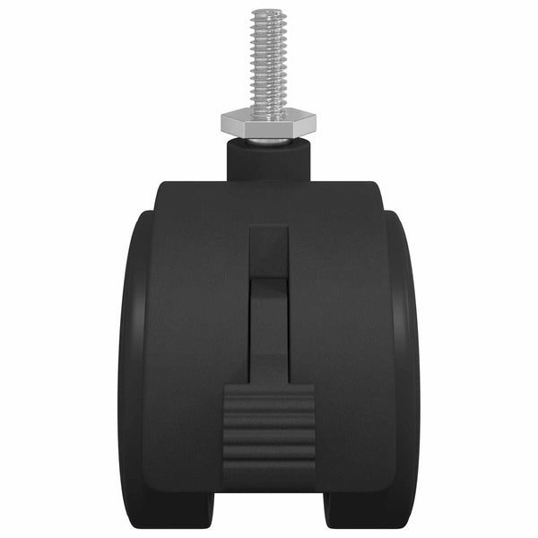 Kierre 2 kpl Mustaa ja hopeaa 40,1 x 40,1 x 37,8 mm Rauta ja PP