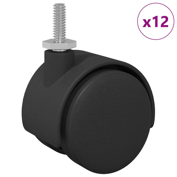 Kierre 12 kpl Mustaa ja hopeaa 40,1 x 40,1 x 37,8 mm