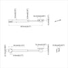 Hydraulinen Kaasujousi 12 kpl Hopea 280 x 17 x 16 mm