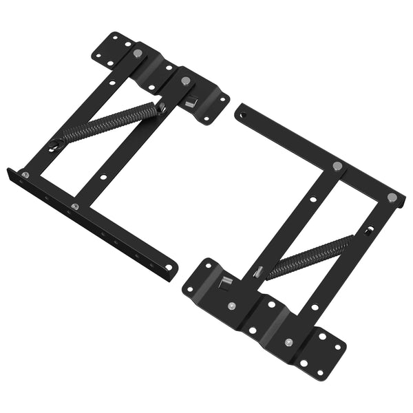 Sängyn nostomekanismi 2 kpl Musta 340 x 95 x 40 mm Rauta
