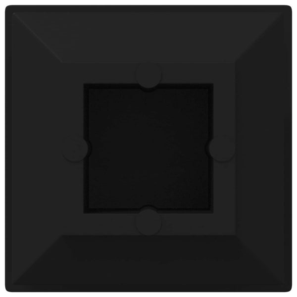 Päätykorkit 12 kpl Musta 15 x 15 x 15 mm PP