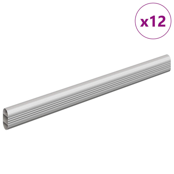 Kaapintanko 12 kpl Hopea 316 x 15 x 29 mm Alumiiniseos