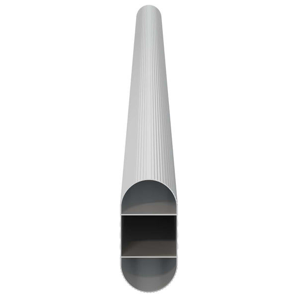 Kaapintanko 12 kpl Hopea 371,5 x 15 x 29 mm Alumiiniseos