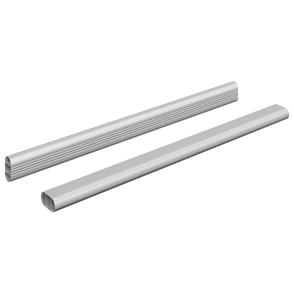 Kaapintanko 2 kpl Hopea 372 x 15 x 29 mm Alumiiniseos
