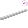 Kaapintanko 12 kpl Hopea 372 x 15 x 29 mm Alumiiniseos