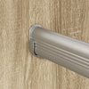 Kaapintanko 2 kpl Hopea 464 x 15 x 29 mm Alumiiniseos