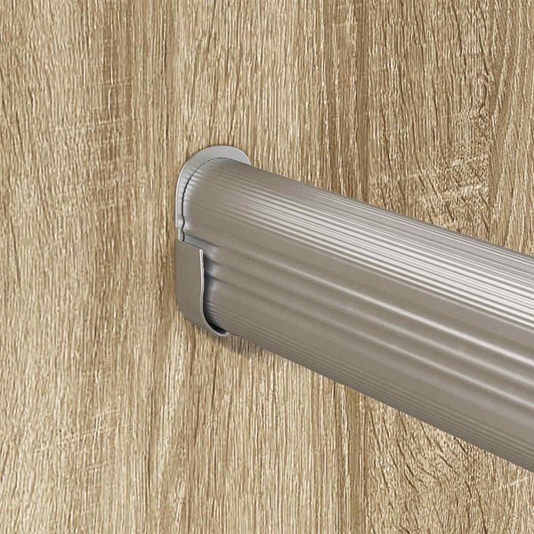 Kaapintanko 2 kpl Hopea 464 x 15 x 29 mm Alumiiniseos
