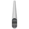 Kaapintanko 2 kpl Hopea 464 x 15 x 29 mm Alumiiniseos