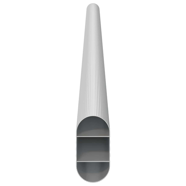 Kaapintanko 2 kpl Hopea 464 x 15 x 29 mm Alumiiniseos