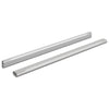 Kaapintanko 2 kpl Hopea 472 x 15 x 29 mm Alumiiniseos