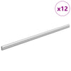 Kaapintanko 12 kpl Hopea 472 x 15 x 29 mm Alumiiniseos
