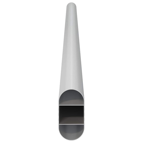 Kaapintanko 12 kpl Hopea 472 x 15 x 29 mm Alumiiniseos