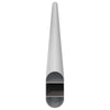 Kaapintanko 2 kpl Hopea 664 x 15 x 29 mm Alumiiniseos
