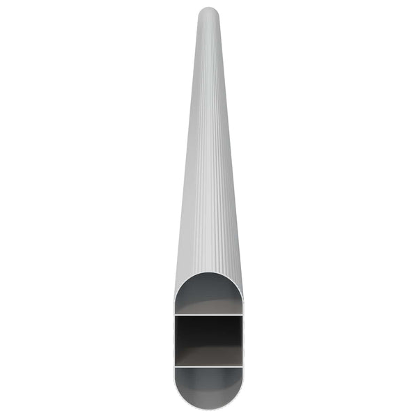 Kaapintanko 12 kpl Hopea 664 x 15 x 29 mm Alumiiniseos