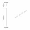 Kaapintanko 12 kpl Hopea 664 x 15 x 29 mm Alumiiniseos