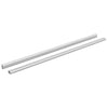 Kaapintanko 2 kpl Hopea 864 x 15 x 29 mm Alumiiniseos