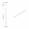 Kaapintanko 2 kpl Hopea 864 x 15 x 29 mm Alumiiniseos
