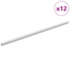 Kaapintanko 12 kpl Hopea 864 x 15 x 29 mm Alumiiniseos