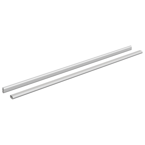 Kaapintanko 2 kpl Hopea 964 x 15 x 29 mm Alumiiniseos