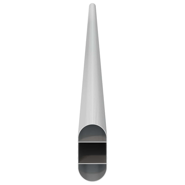 Kaapintanko 12 kpl Hopea 964 x 15 x 29 mm Alumiiniseos